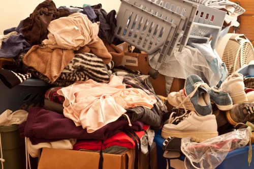 Sorting items during house clearance in Blackfriars