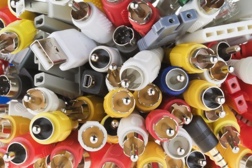 Operative wearing PPE while handling waste